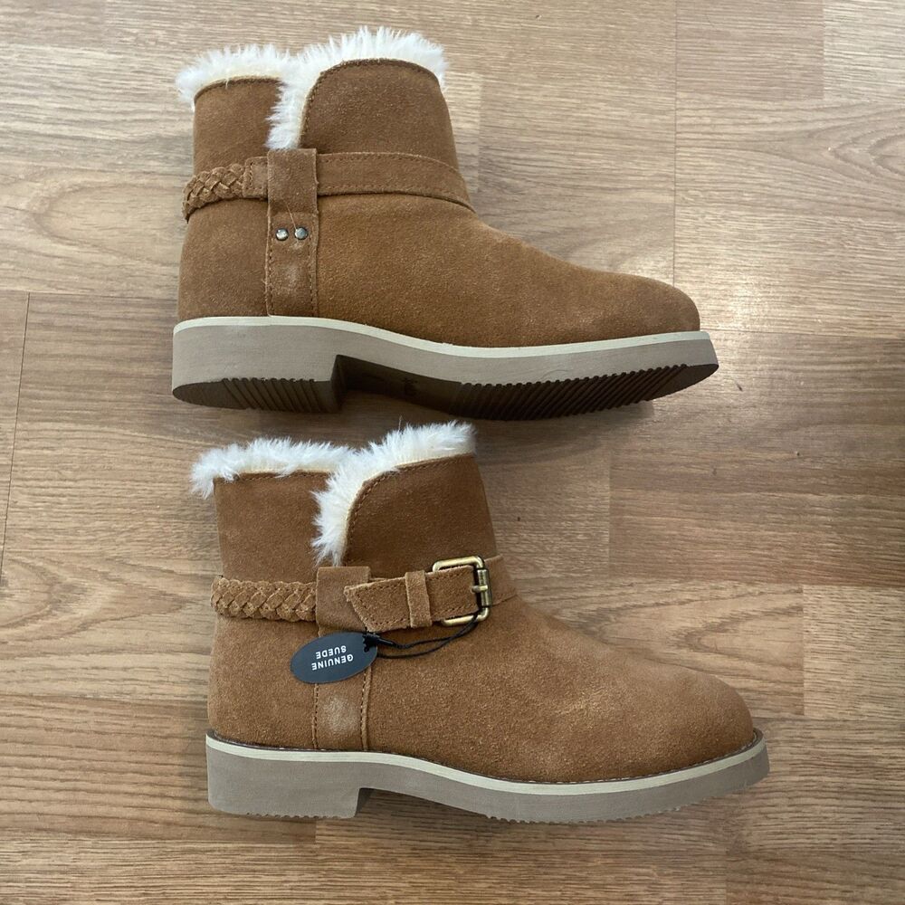 Style & Co Korri Pull-On Buckled Cold Weather Booties Chestnut Size 6M NIB - Picture 7 of 11